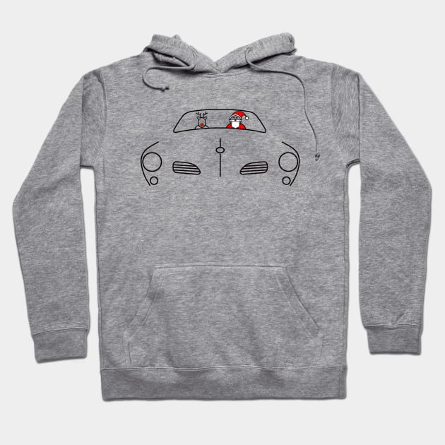 Karmann Ghia classic car Christmas special edition Hoodie by soitwouldseem